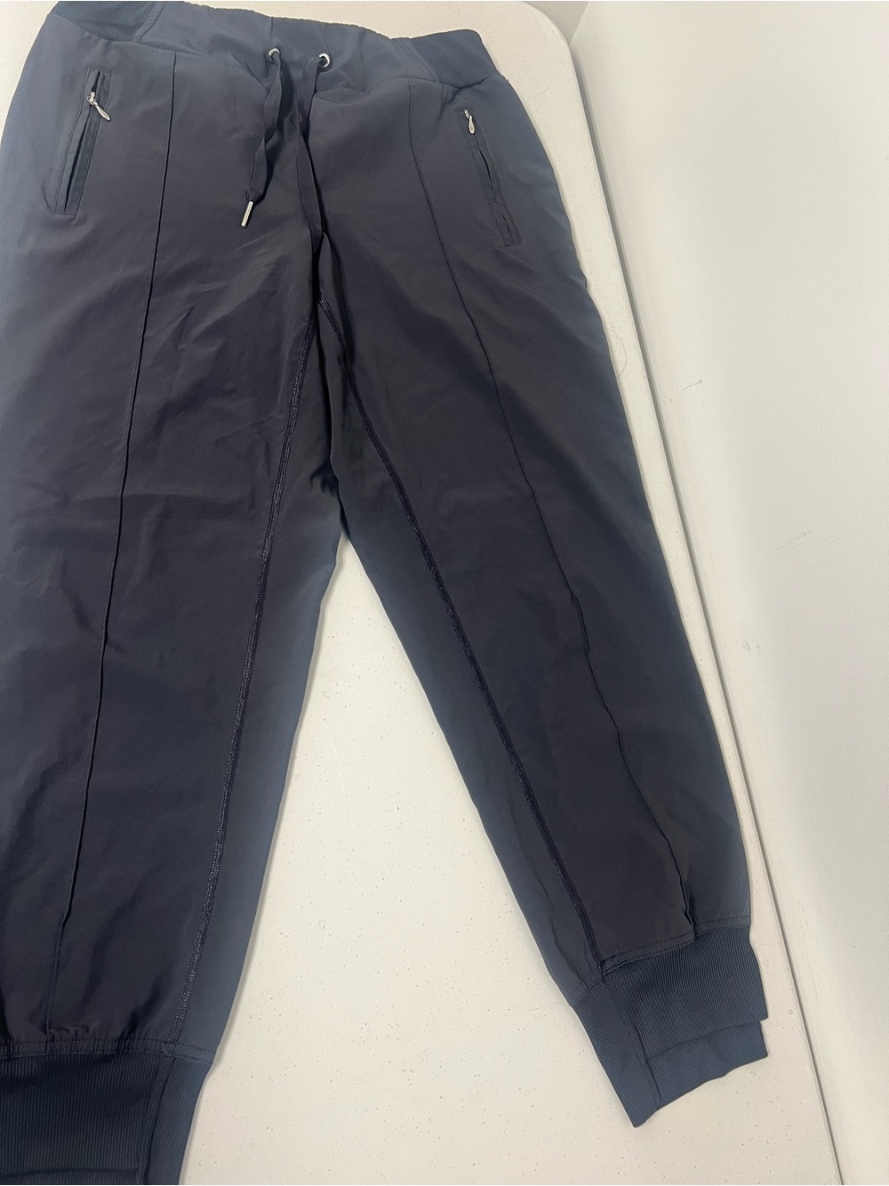 Calvin Klein Navy Blue Men's Jogger Pants with Zip Pockets